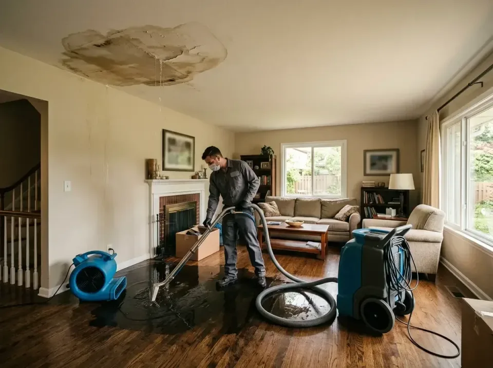 attic-pipe-burst-ceiling-drip-008 — frequently asked questions, Water Damage Restoration & Carpet Care in Prairie Grove, AR